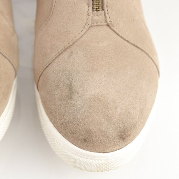 Blondo Womens Glenda Boot Size 8 Tan Suede Hidden Wedge Heel Zip Up Bootie - Picture 3 of 12